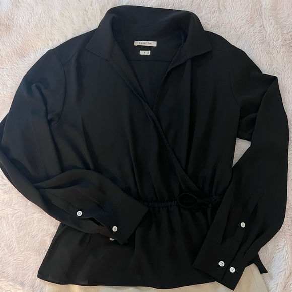 Babaton blouse w/ cinched waist. - Picture 1 of 4